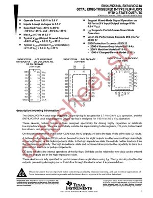 SN74LVC574ADGVRG4 datasheet  